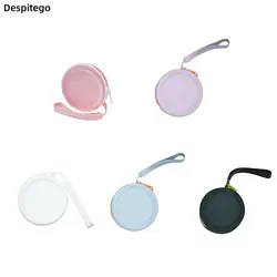 Monedero redondo de silicona para mujer y niña, Mini billetera de Color sólido, bolsa para llaves, miniauriculares, regalo para niños