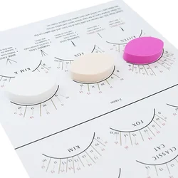 Mayor-Extensions de cils réutilisables, carte des cils intérieurs, tableau des contaminants, tableau de pratique des cils, éponges en forme des yeux, maquillage