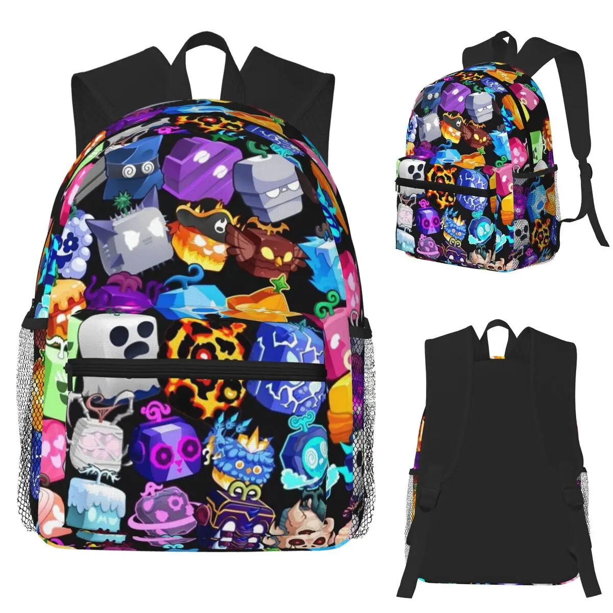 

Custom Game Blox Fruits Anime Student Backpack School Bag Hiking Travel Daypack for Men Women Fashion Bookbag Shoulder Bags