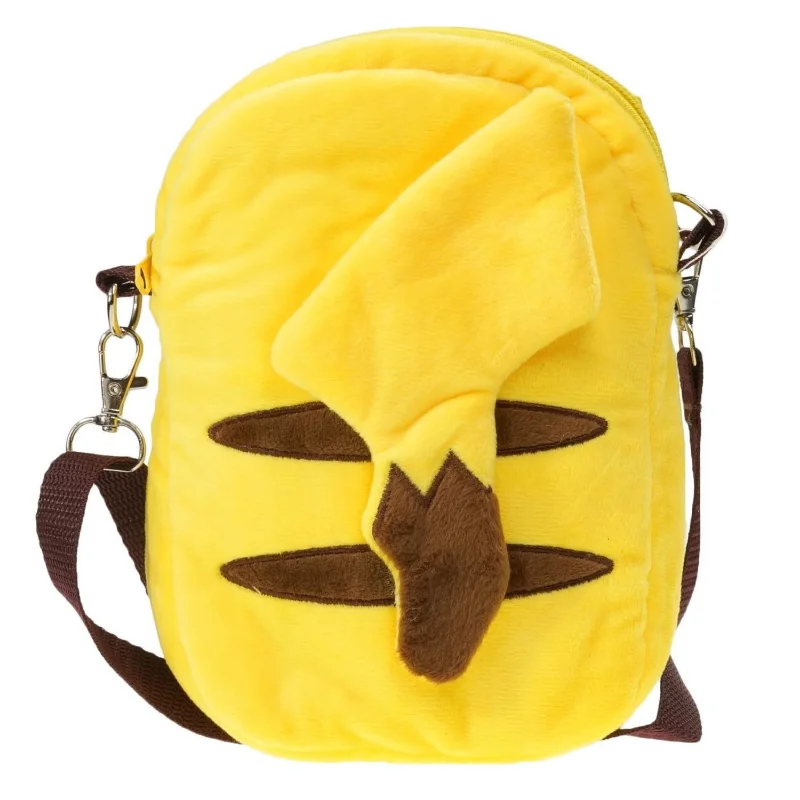 20cm Takara Tomy  Pikachu Eevee Snorlax Charmander Psyduck Mimikyu Plush Backpack Children's Shoulder Bag Birthday Gift