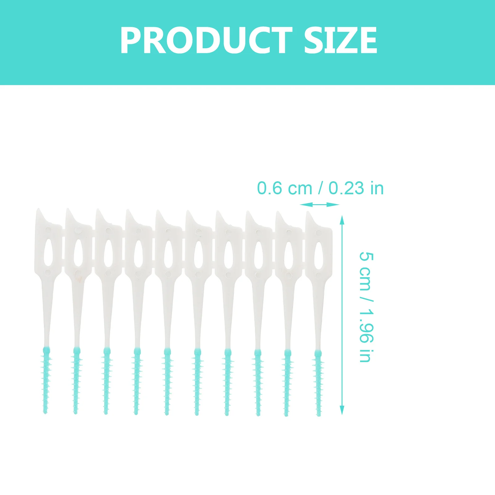 Escova Elástica Oral Interdental, Dente Floss Cleaner, Dente Floss, Fit para Trabalho, Casa, Viagem, 80pcs