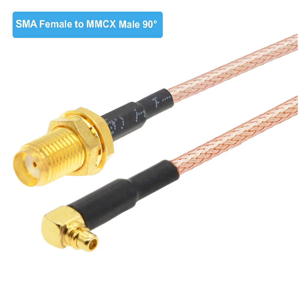 2PCS/lot Straight MMCX Male to RP-SMA Female 90 Degree RG316 Pigtail FPV Antenna Adapter RF Coaxial Extension Cable 5CM-10M - view 5