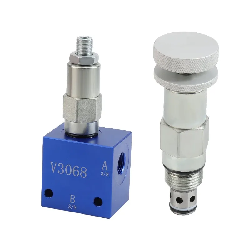 Hydraulic Valve V3068 Manual Adjustable RV-10 Direct Operation Overflow, Pressure Regulation, Booster, Valve