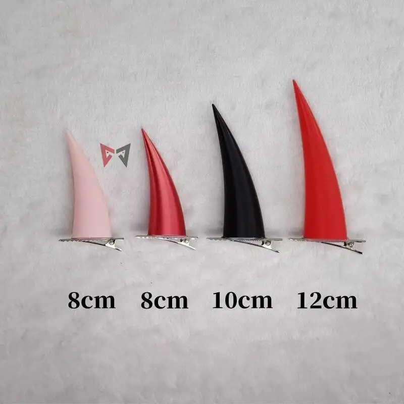 New Chainsawn Man Power Cosplay Costume Accessories Demon Devil Horn Hairpin Red Pink Black Blue Horns Color To Choose