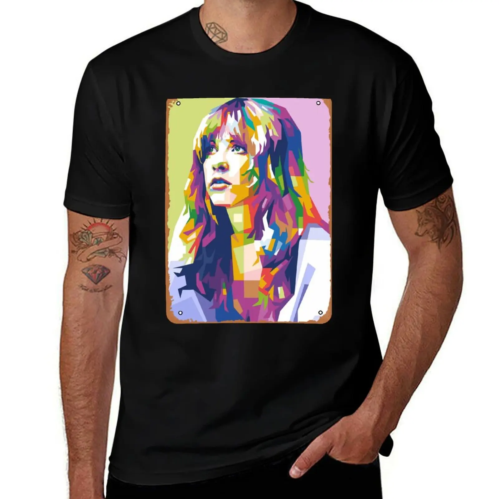 Camiseta Stevie Nicks Pop Art con diseño de estampado simple
