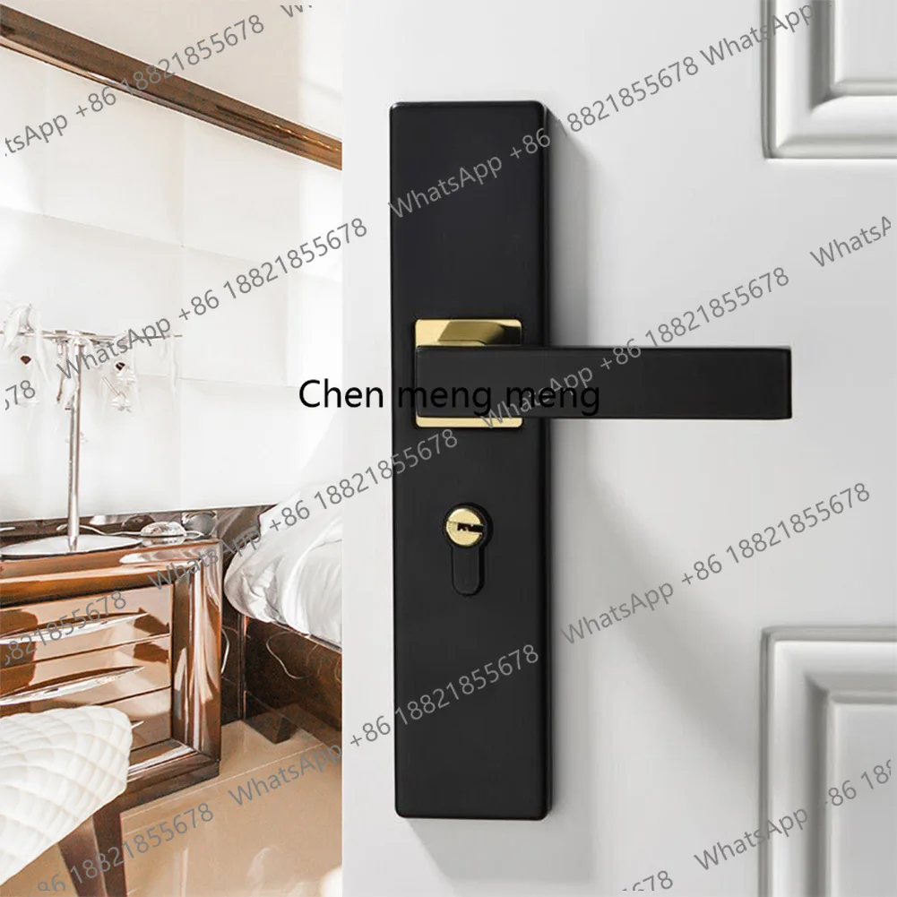 

Бесшумный дверной замок с раздельной ручкой, металлический замок безопасности с ключами, механический замок для входной двери, для спальни и ванной комнаты