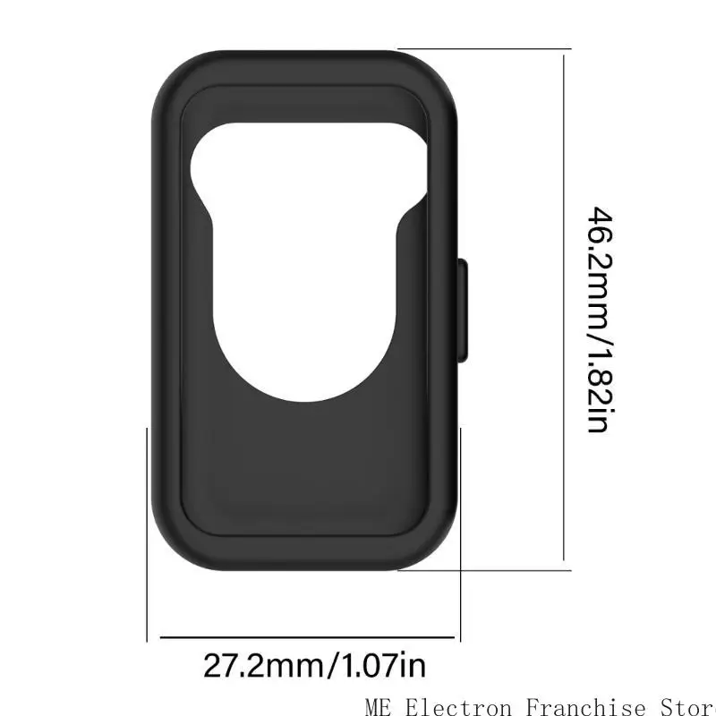 T5EAソフトシリコンケースバンド8/9スマートウォッチスクラッチ耐性プロテクターハーフパックハウジングの保護カバー