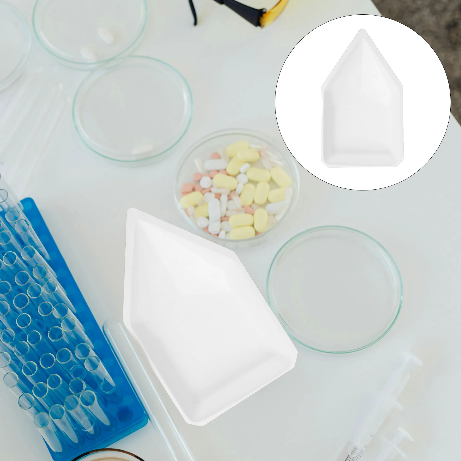 10 Pcs Weighing Vessel Laboratory Equipment Plate Pans Dishes Labs Supplies Tray