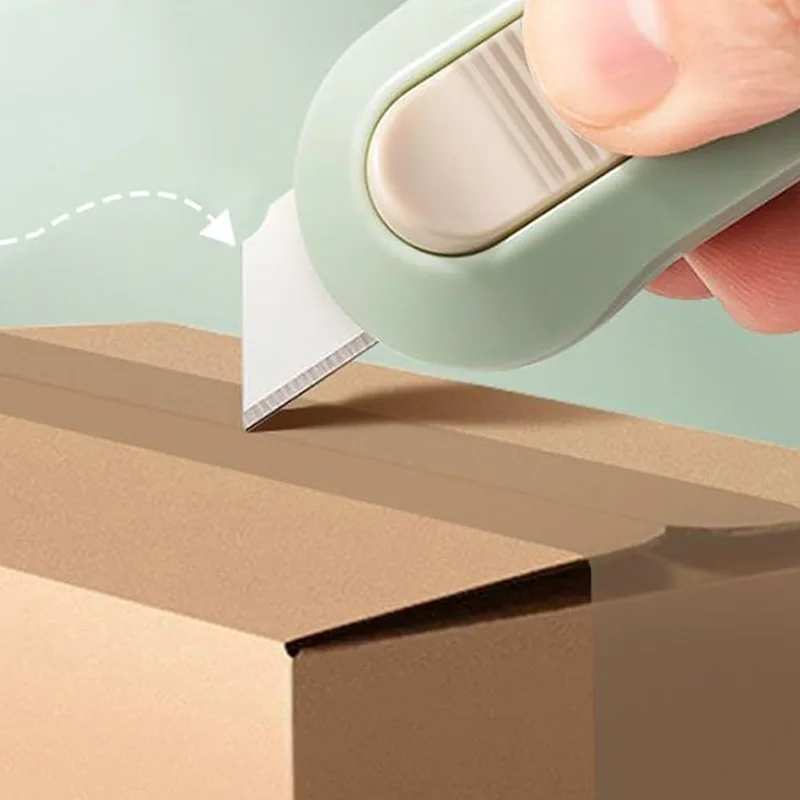 Daily Boxes Envelopes Packages Paper Tapes Cutter Retractable Box Opener Package Opener Easy Slide Retractable Utility Knife
