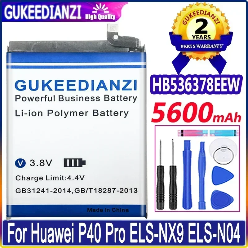 Mobile Phone Batteries HB525777EEW HB536378EEW 4800mAh 5600mAh For Huawei P40 Pro P40Pro ELS-NX9 ELS-N04 P40 4G 5G Battery