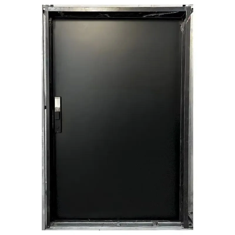 Weatherproof Outdoor Door with Durable Visual Observation Panel Insulated Heavy Duty Soundproof Hinges for Apartments