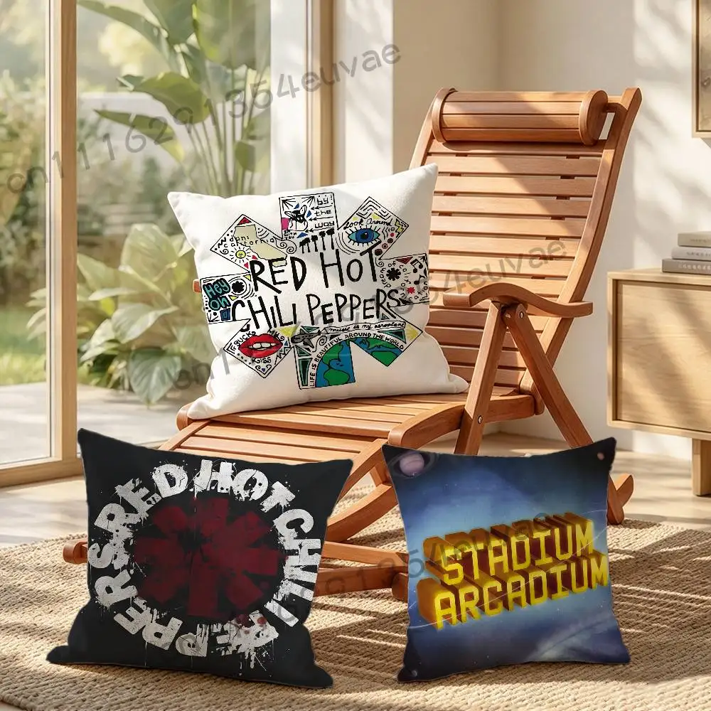 RED HOT Band C-Chili P-Peppers Pillow Cushion Cover Pillowcase Living Room Sofa Home Decor Customized Cartoon