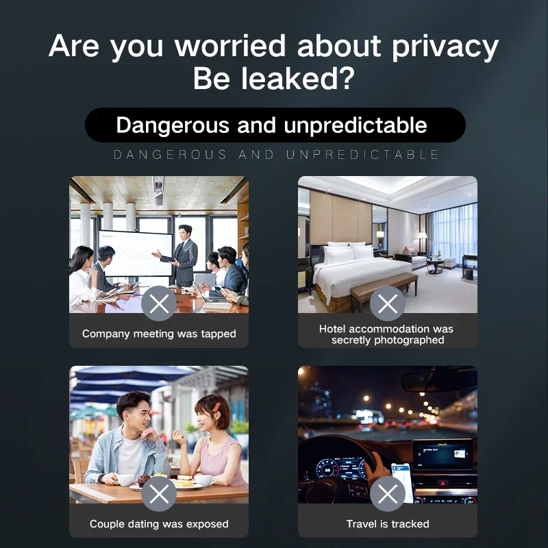 Mini Multifunctional Camera Detector Portable One Machine Multi-Purpose Anti-Sneak Camera Detector Intelligent Detection K18s