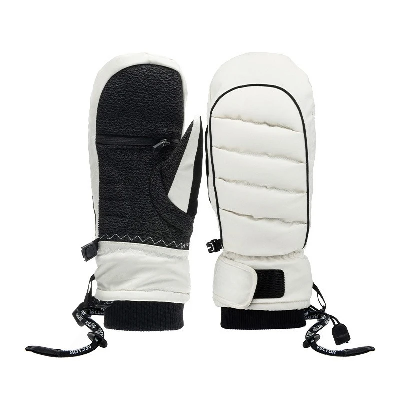 Ski Gloves Thickened Warm Waterproof Single and Double Board Inner Five-finger Skier Stuffy Outdoor Equipment