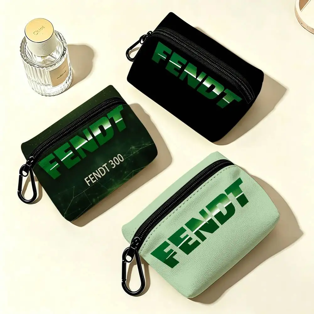 F-Fendt T-Tractor Daily Carry Oxford Fabric Small Coin Purse Multi-use Storage Pouch For Keys Cards Coins