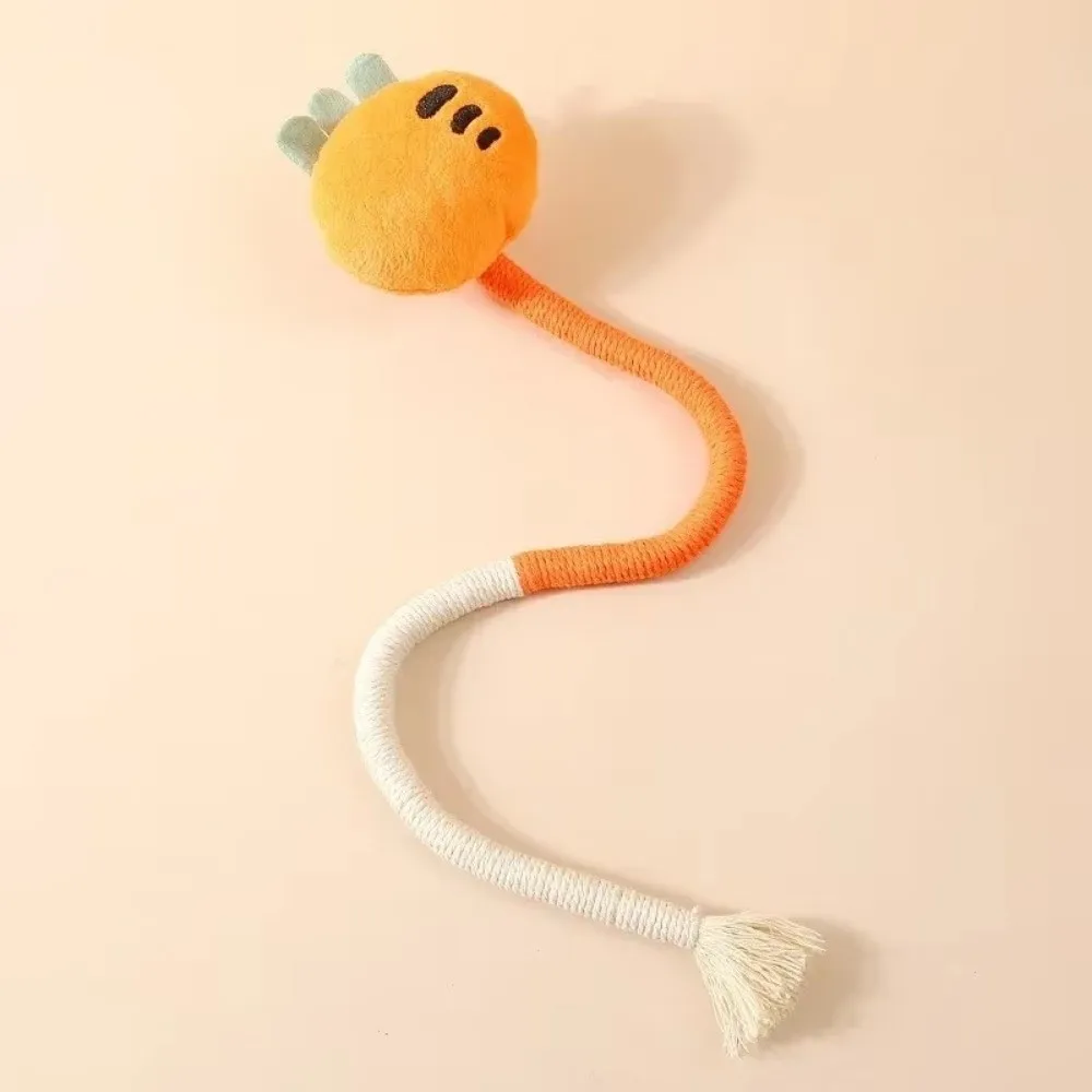 Jouet à mâcher résistant aux morsures pour chat, carotte, dinosaure, corde à mordre, jouet interactif pour le nettoyage et le nettoyage des dents, griffoir pour chat, chien