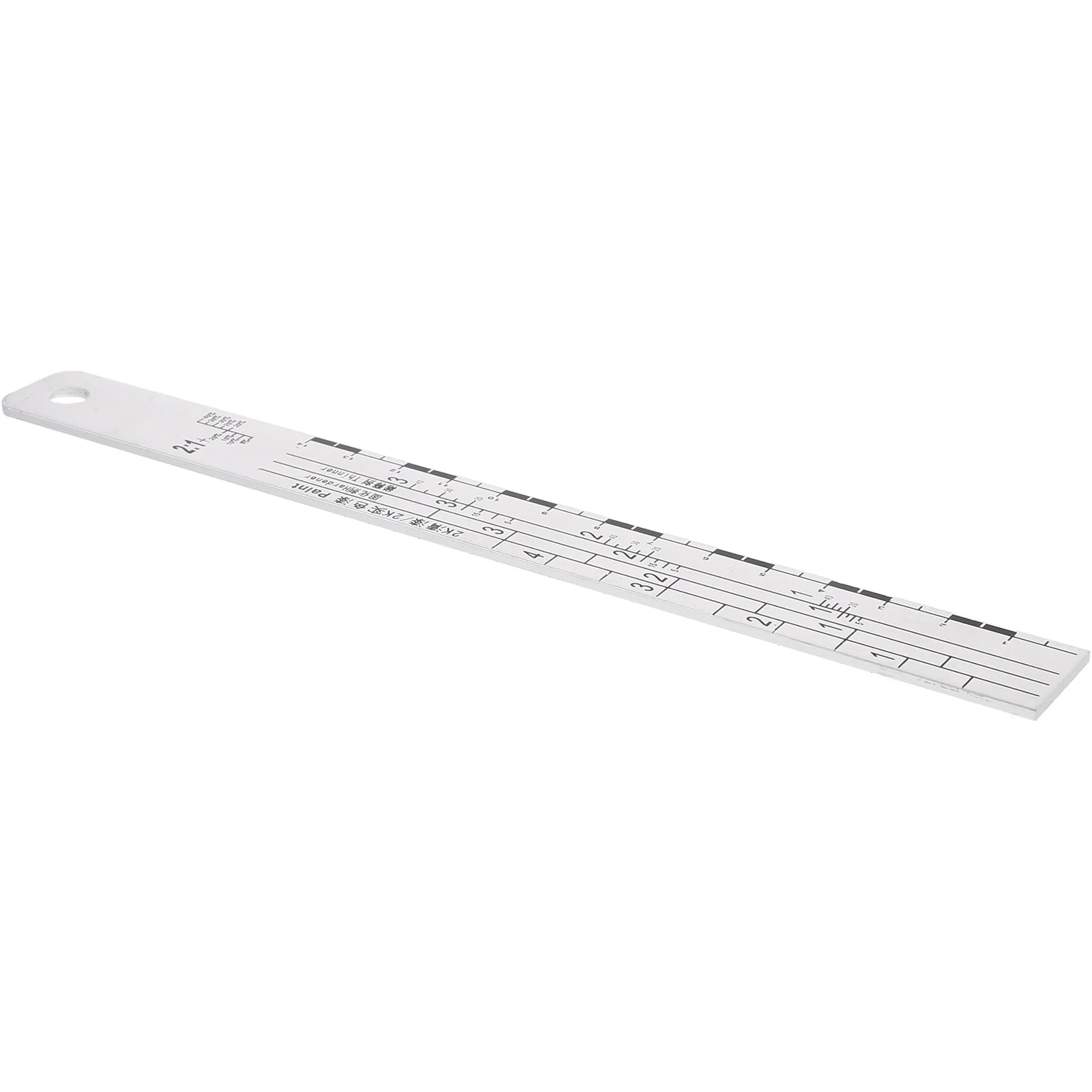 

Stainless Steel Paint Rulers Metal Graduation for Precise Measuring Stirring Mixing Tools in Automotive Repairs