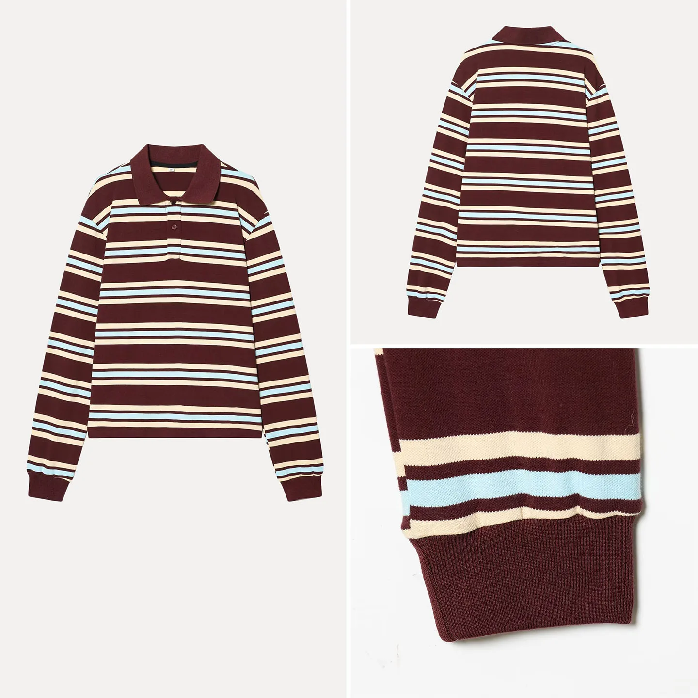 

2025 Winter New Women's Casual Long Sve Commute Patchwork Personali T-irt Faionable Ele Versatile Striped Top