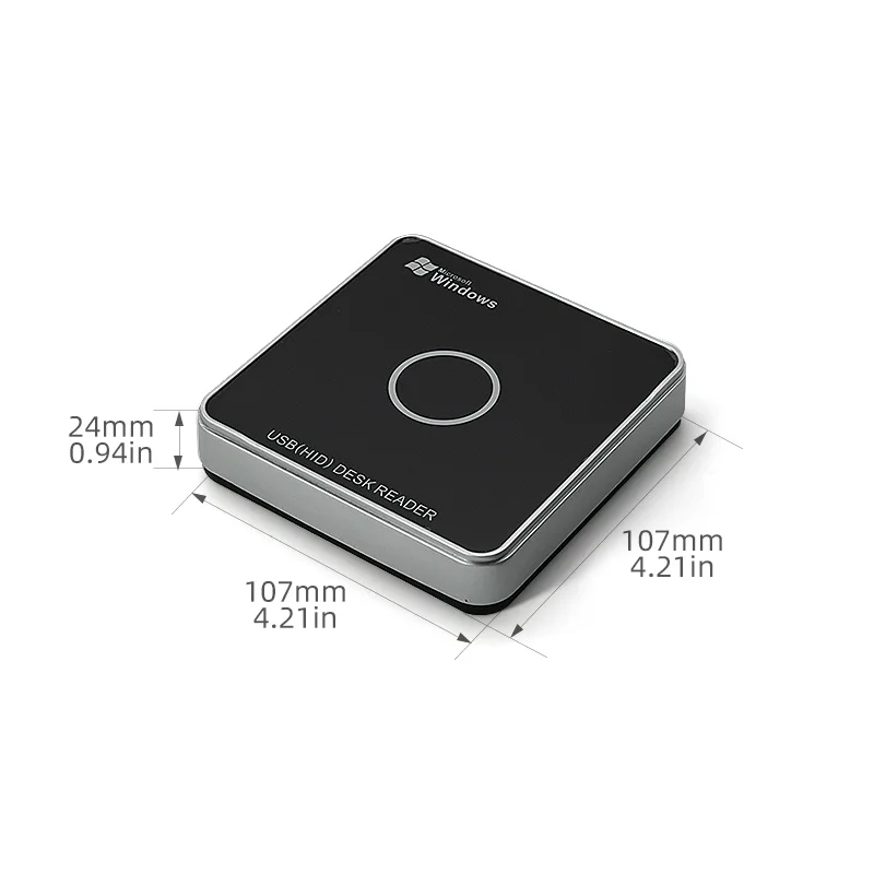 R17-A LETTORE UHF USB 920~925 MHz EPC GEN2 Lettore UHF passivo desktop ISO18000-6C Lettore di schede RFID a lungo raggio 902~928 MHz con LED