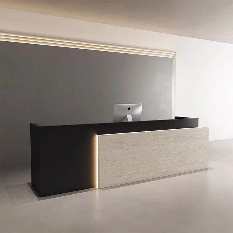 Simple beauty salon, cash register, clothing barbershop, medical beauty bar table, lacquered yoga studio, company front desk, re