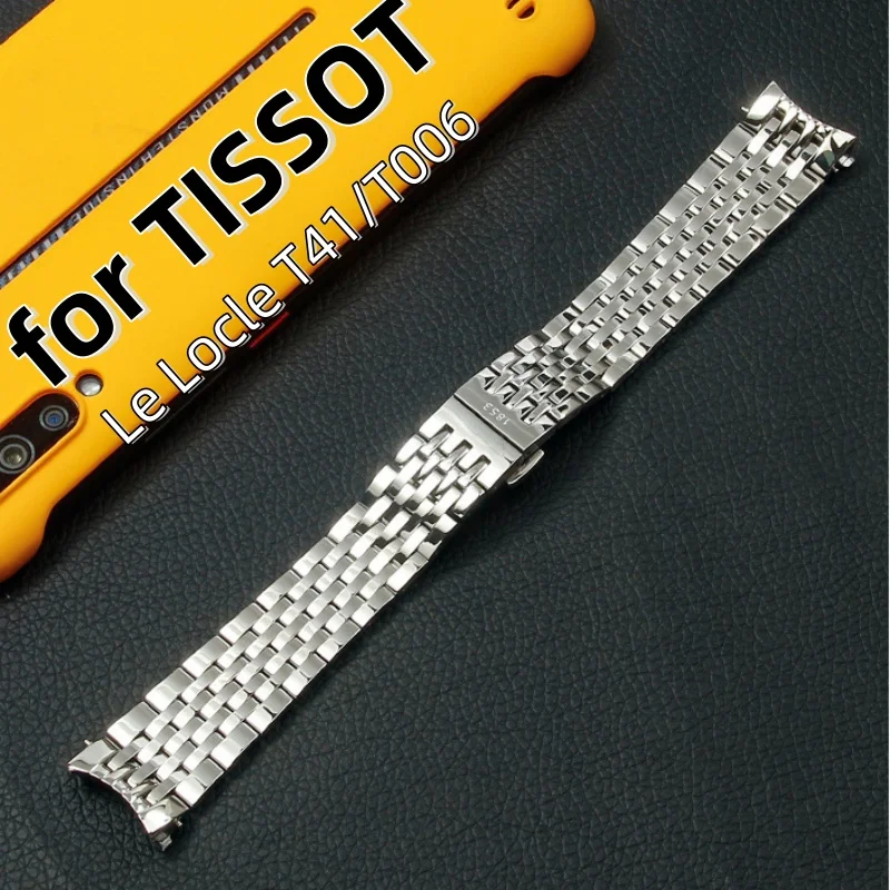 Для TISSOT Le Locle T41/T006 нержавеющая сталь складная пряжка ремешок для часов ремешок для часов браслет мужские и женские аксессуары для часов 19 мм