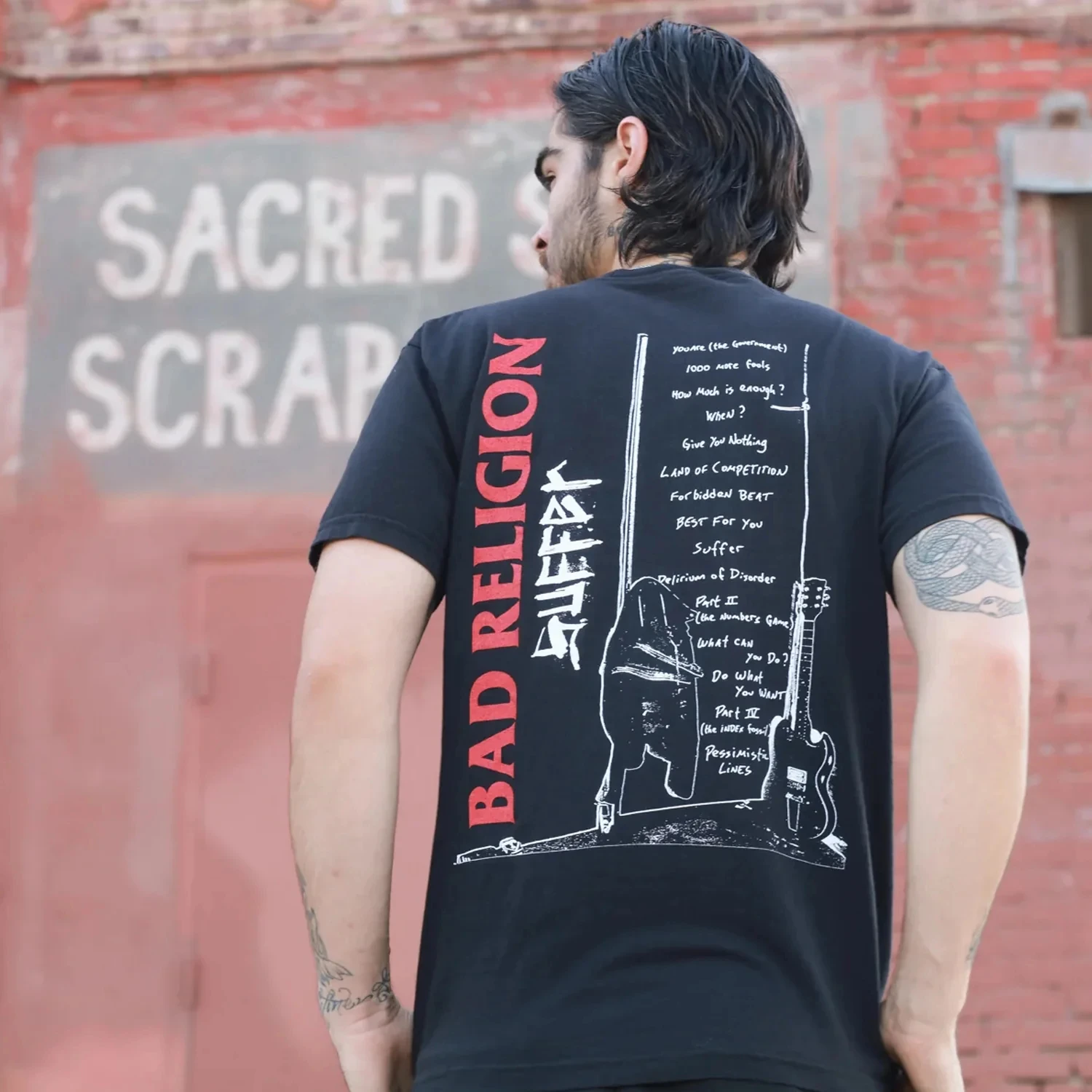 bad religion Vintage T-shirt Summer Casual Homme Streetwear Cotton Punk Rock American Men T shirt New Tee Tshirt Womens Tops
