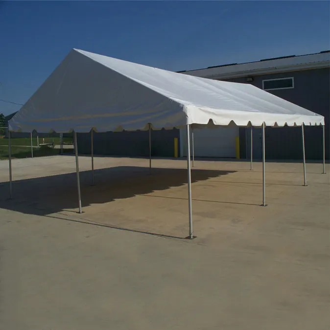 

20x20 Party Tent Large White Roof Commercial Fair Car Shelter Wedding Events Canopy Tent
