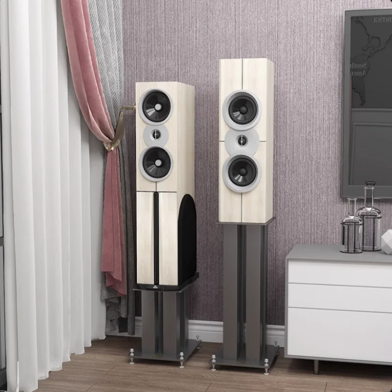 حامل مكبر صوت لرف الكتب AVplay STR001، قدم صوتية، حزام فولاذي، اختبار أظافر القدم الممتص للصدمات، أفضل بنسبة 30% من المنتجات المماثلة