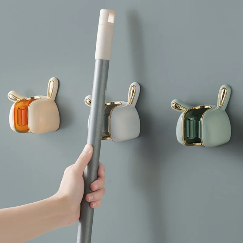 

3pcs Mop Broom Holder Hook,Wall-mounted Mop Clip Hook,Suitable Storage and Organizer for Home, Bathroom, Kitchen, Garden