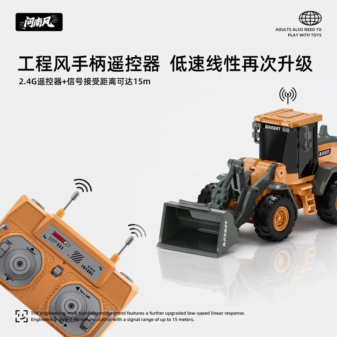 Wenanfeng Mini Bulldozer Model Full Scale Electric Engineering Vehicle Desktop Decor Collection Gift For Adult Hobbyists