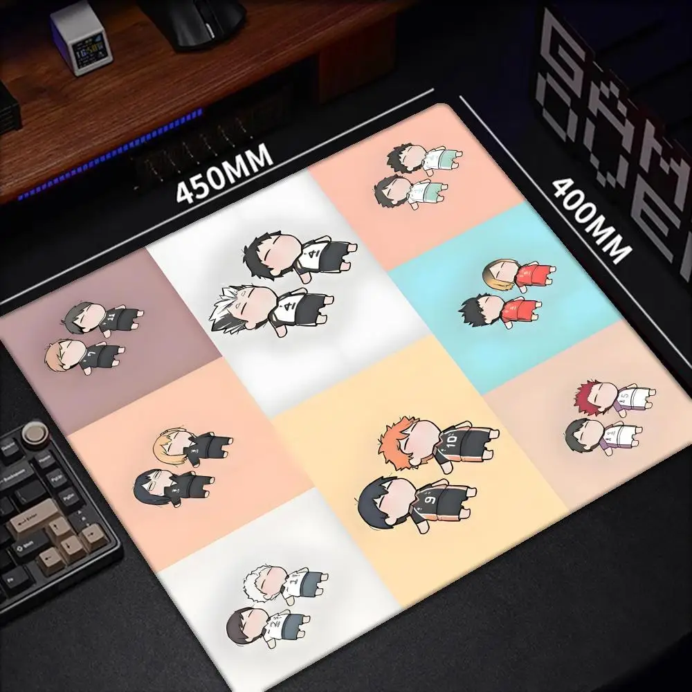 Милый аниме Haikyuu коврик для мыши маленький коврик для мыши LockEdge для геймеров коврик для компьютерного стола прямоугольный противоскользящий резиновый коврик