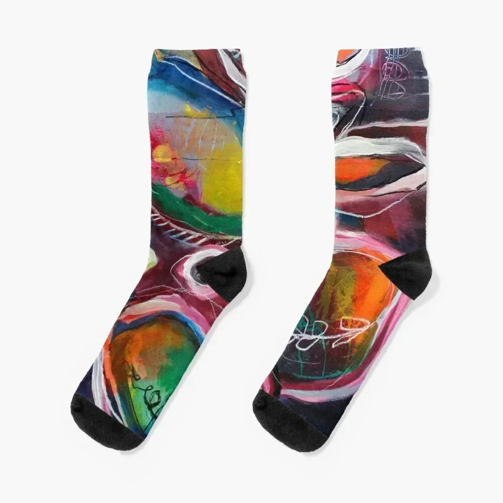 

Fusion, series' In the garden Socks hockey christmass gift gym designer Women's Socks Men's