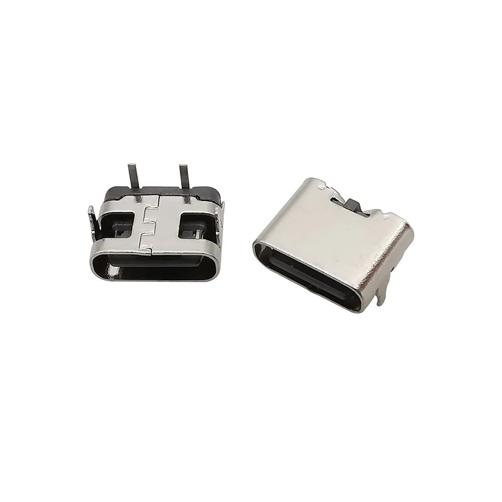 10Pcs USB Typ C Buchse 2P 6P 16Pin SMT Buchse Lade Port PCB Solder Stecker USB C – Detail 1