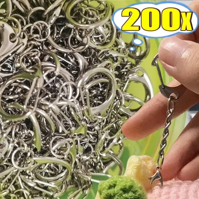 

Застежка-карабин для ключей DIY, C-образные цепные застежки-коннекторы, крючки для изготовления ювелирных изделий ручной работы, фурнитура для брелоков, подвесок, подарков