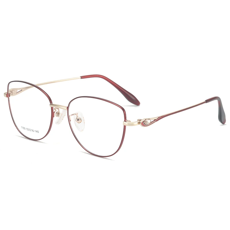 

Reven Jate 1189, женская оправа для очков по рецепту, близорукость, оптические прозрачные линзы, сплав, женские очки, оправа для очков