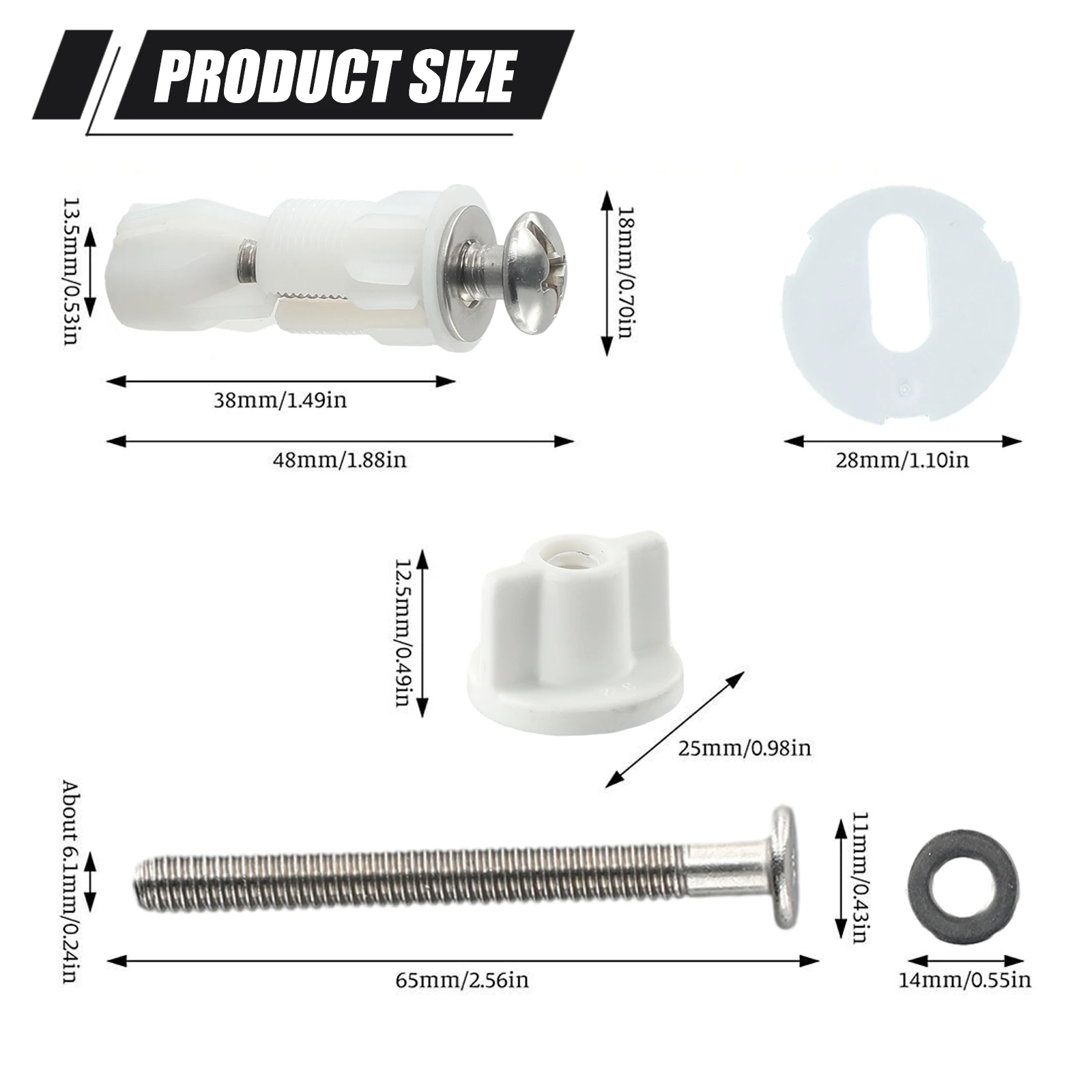 

Качественные аксессуары для крышки унитаза. Идеальное домашнее решение для унитаза. Верхние крепежные винты и гайка. Крепежные комплекты для крышки унитаза.