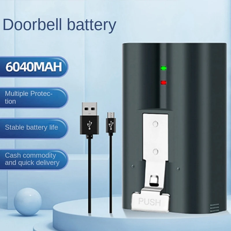 Für 2/3/4 Batterie sm002 v4 Türklingel Batterie wiederauf ladbare Kamera Batterie