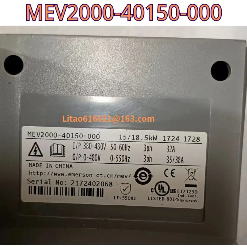 Second hand frequency converter MEV2000-40150-000 15KW 18.5KW 380V functional test OK