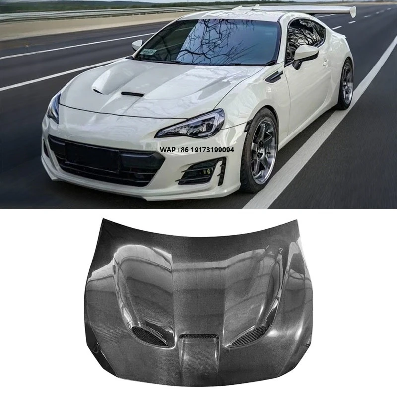 

Style New Carbon Fiber Hood for 86 GT86 BRZ 2013-2019 Includes Screws Engine Cover Bonnet