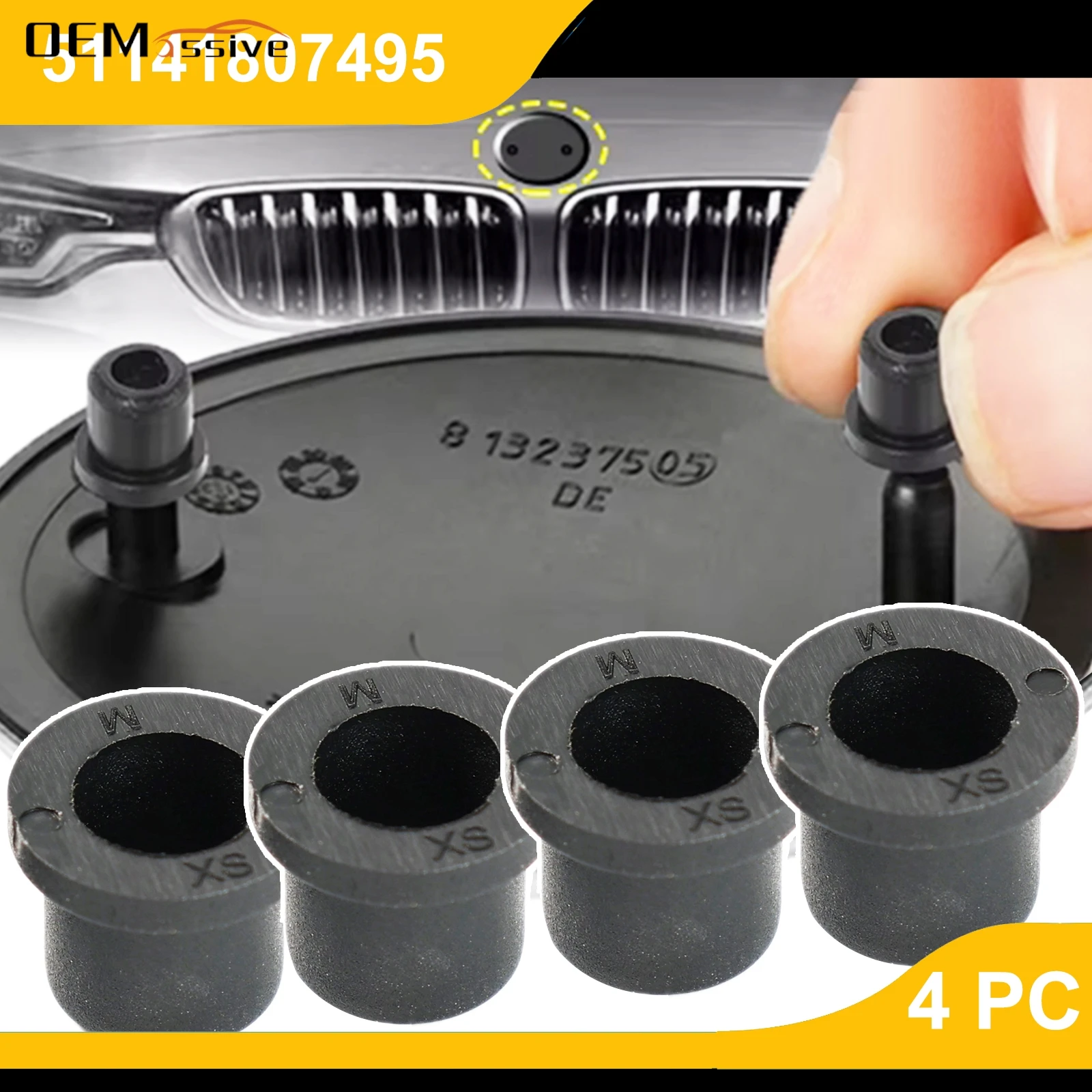 4PC Auto Rubber Bon…