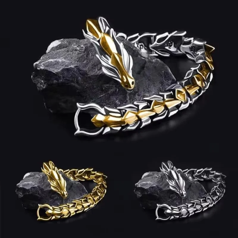 

Classical Exquisite Dragon-shaped Decorative Bracelet Suitable For Men's Jewelry For Summer Travel