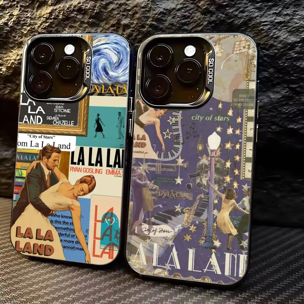 

Film La La Land Phone Case For iPhone 17,16,15,14,13,12,11 Plus,Pro Max,XS,Colorful Silver Black Cover