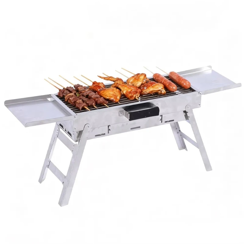 

Wholesale Modern Outdoor Foldable Charcoal Portable Stainless Steel Grill for Kitchen Garden Picnics and Family Use