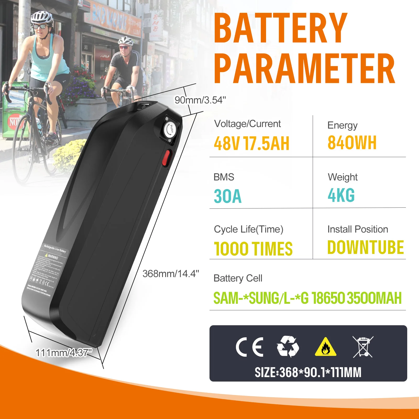 BAFANG 1000W Mid Drive Ebike Conversion Kit, BBS-HD/BBS03 CAN Upgraded 48V M615 Motor Kit mit 46T Kettenblatt 20Ah 960Wh Batterie