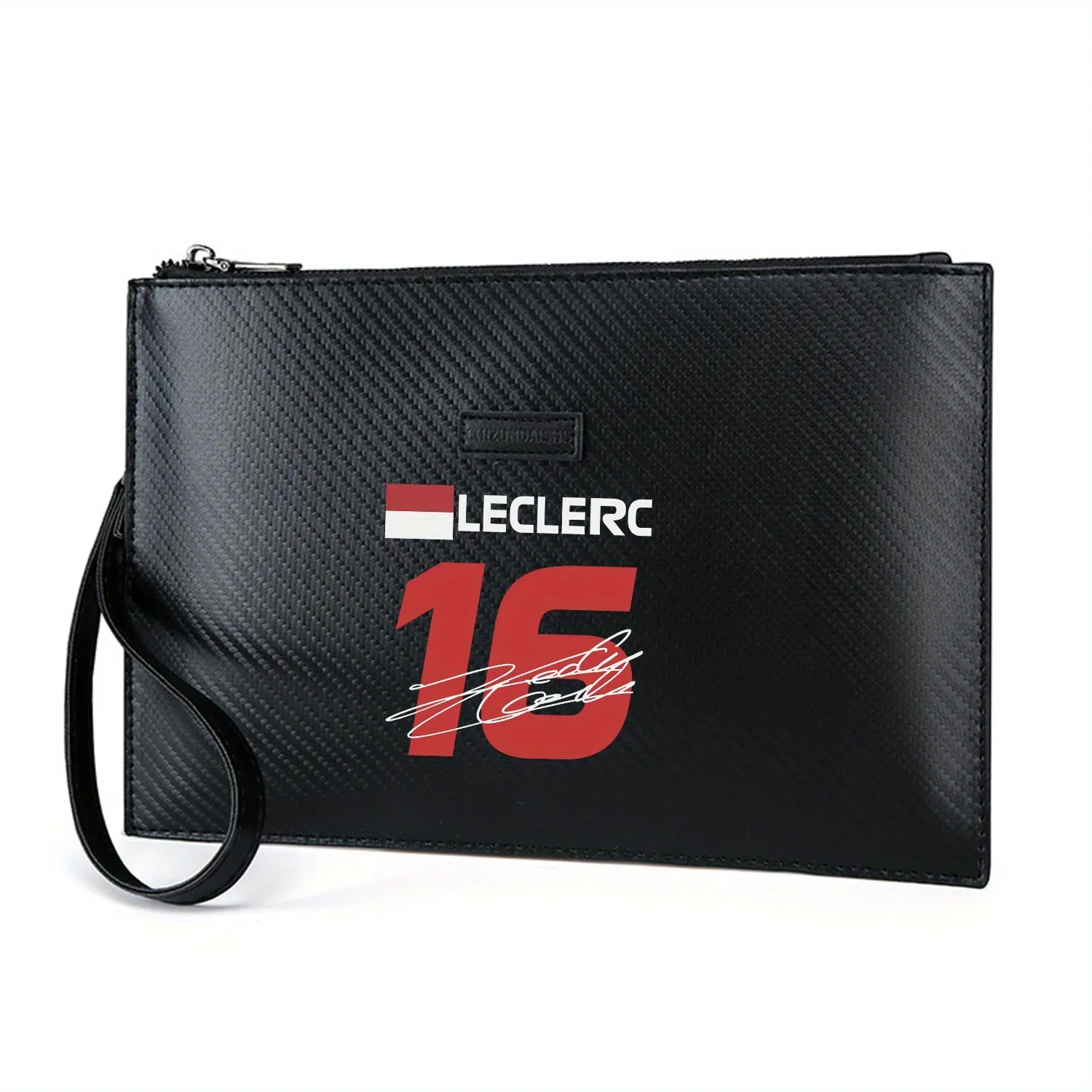 charles-leclerc-monaco-racing-number-bolsa-masculina-elegante-impressa-em-pu-elegante-e-pratica-para-transporte-diario
