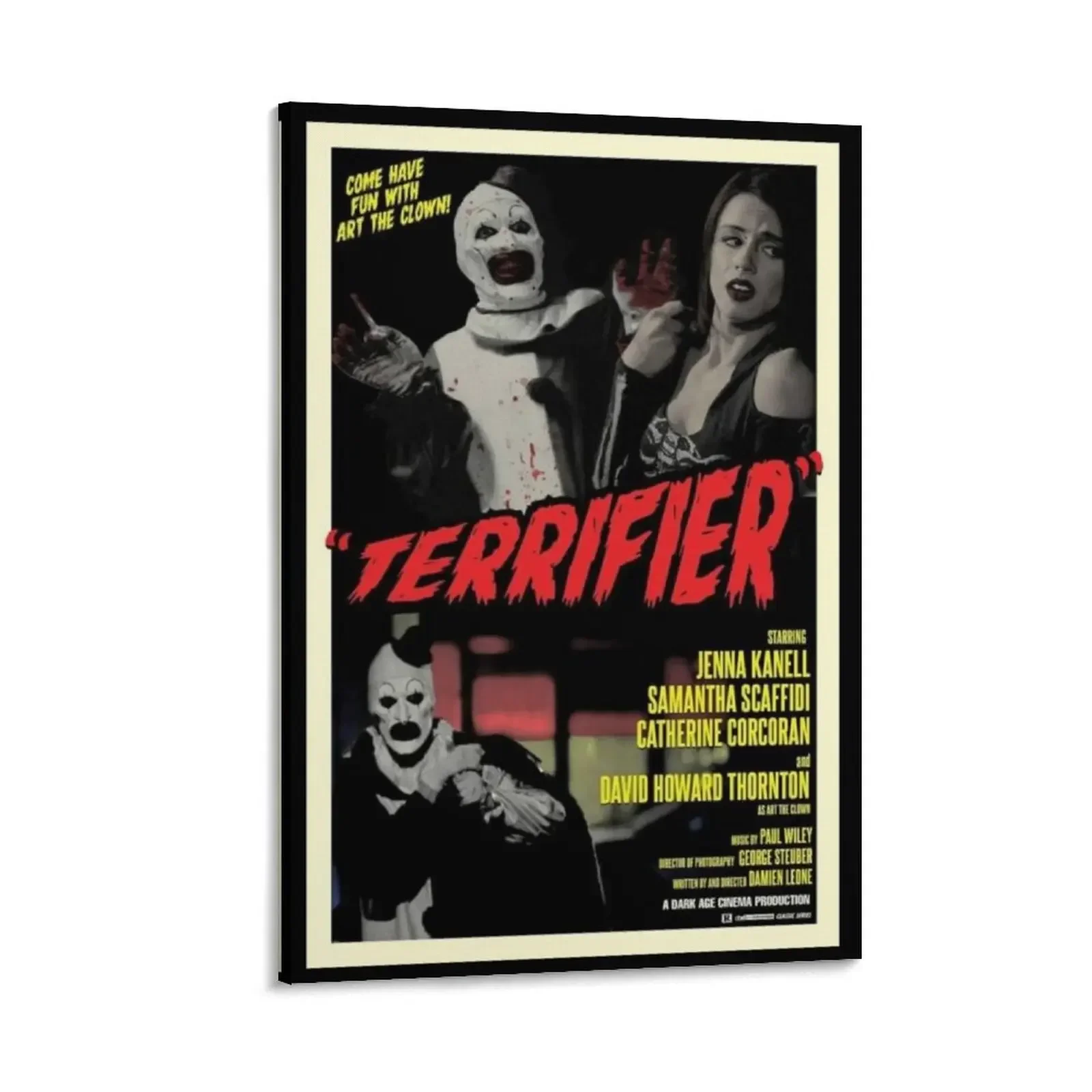 

Terrifier art the clown horror poster Canvas Painting Wall posters Decorative paintings stickers & posters