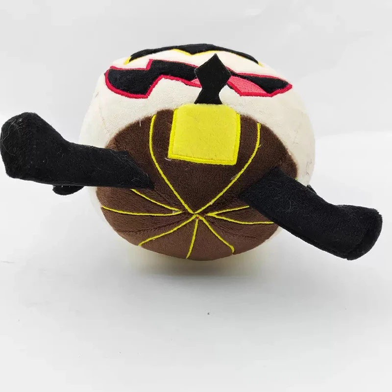 Cartoon Evil Boss Eggmen Plush Doll Funny Eggmen Hat Stuffed Toys 20x10cm Fans Collection Toy Party Birthday Gifts