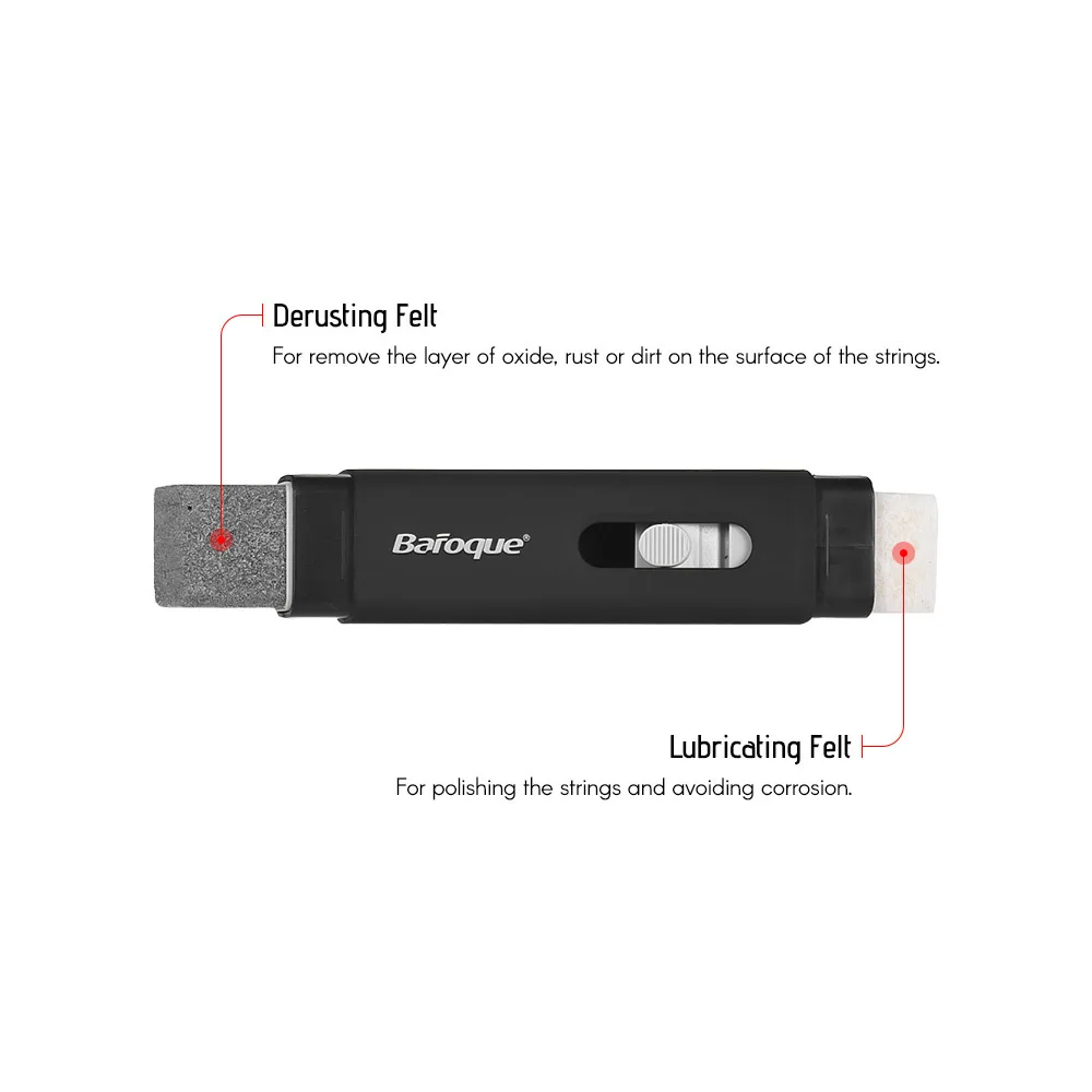 Guitar Strings Cleaning Tool Derusting Lubricating Felt String Maintenance Kit Luthier Tool for Guitar Bass Violin Cello