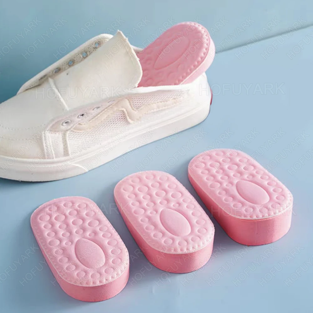 

Memory Foam Height Increase Insole Woman Invisible Heightening Half Pad Foot Massage Insoles for Shoes Comfort Heel Lift Inserts