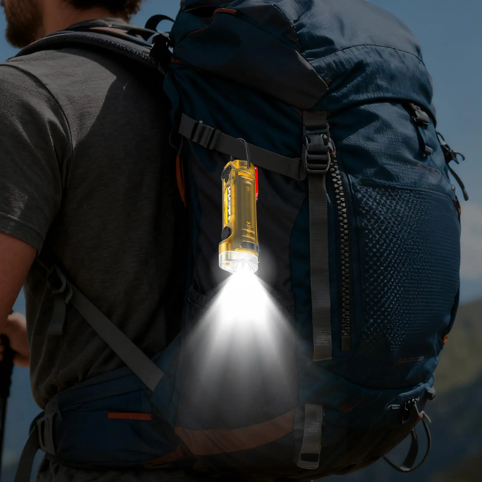 

Мини-фонарик LED на брелоке, USB-перезаряжаемый, многофункциональный, водонепроницаемый, для активного отдыха и походов